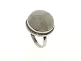 Shell Round Sterling Silver Ring