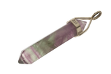 Crystal Fluorite Double Terminated Point Sterling Silver Pendant