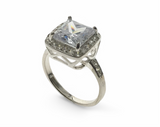 Cubic Zirconia Sterling Silver Ring