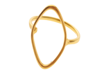 Gold Plated Arc Sterling Silver Midi Ring