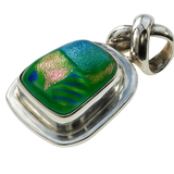 Dichroic Sterling Silver Pendant