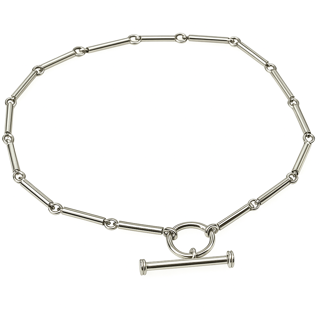 Bar Link Sterling Silver Bracelet
