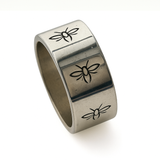 Oxi Butterfly Sterling Silver Band