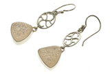 Druzy Sterling Silver .925 Drop Earrings