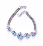 Blue Topaz Balinese Sterling Silver Bracelet