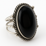 Onyx .925 Sterling Silver Ring