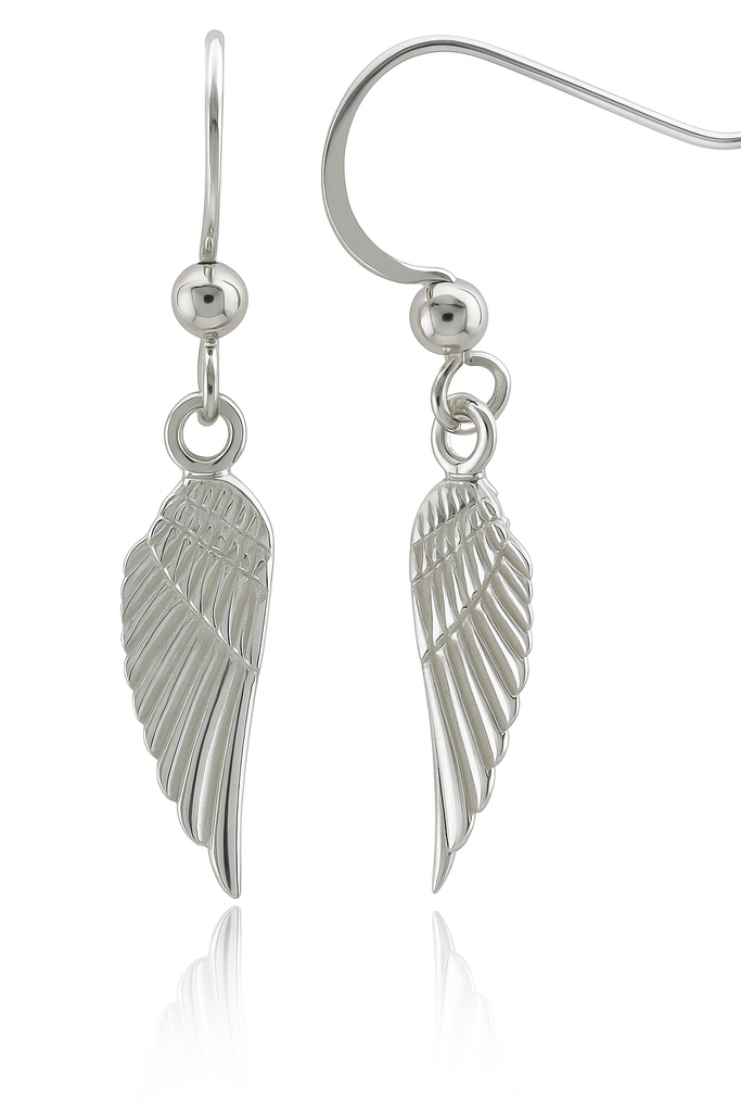 Angel Wing Sterling Silver Earrings