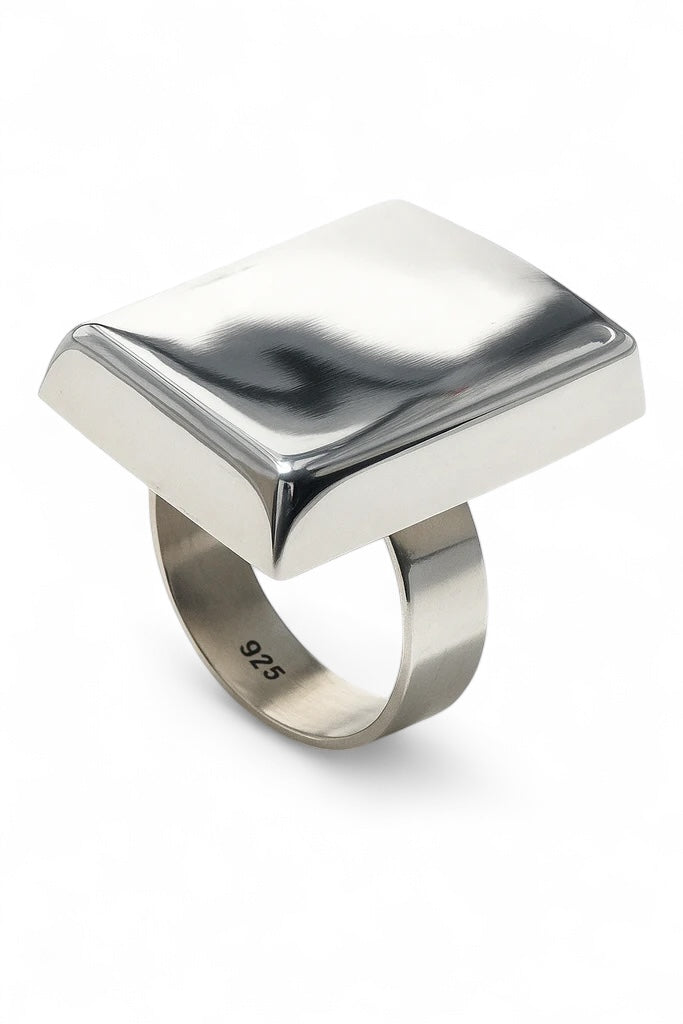 Mirror Rectangle  .925 Sterling Silver Ring