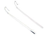 Long Graduated Bar Sterling Silver Earring