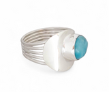 Larimar Sterling Silver Ring