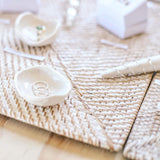 Clay white trinket shell