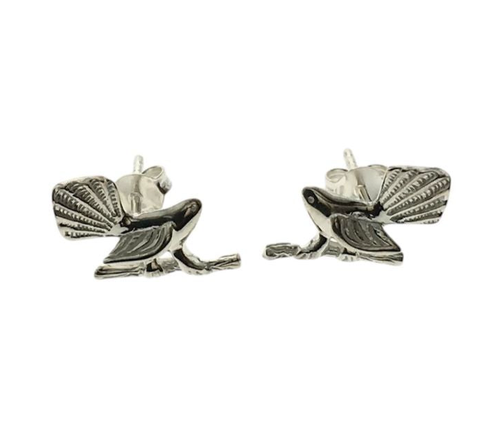 Fantail Sterling Silver Stud