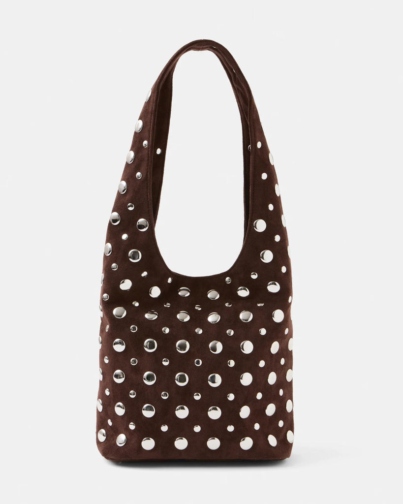 Rivet Chocolate Plum Handbag