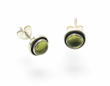 Peridot .925 Sterling Silver Stud Earrings