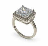 Cubic Zirconia Sterling Silver Ring