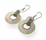 Mother of Pearl Sterling Silver Earrings