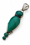 Turquoise Designer Sterling Silver Pendant