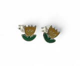 Mini Tulip Sterling Silver Earring