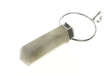 Crystal Quartz Halo Silver Pendant