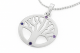 Tree of Life CZ Sterling Silver Pendant - Sparkling 925 Silver Jewelry