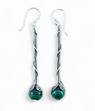Malachite Sterling Silver Earrings