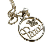 Angel Peace Sterling Silver Necklace