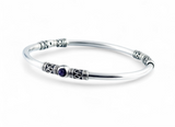 Amethyst Sterling Silver Bangle