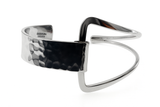 Designer Hammered Sterling Silver Cuff