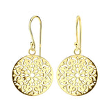Silver Filigree Gold Plated Earrings