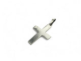 Cross Plain Sterling Silver