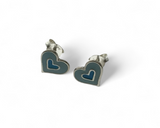 Mini Heart Sterling Silver Earring