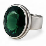 Green Quartz .925 Sterling Silver Ring