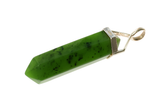Crystal Jade Double Terminated Point .925 Sterling Silver Pendant