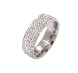 Cubic Zirconia Sterling Silver Band