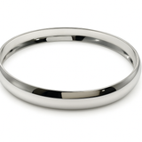 Half Wire 10mm Sterling Silver Bangle