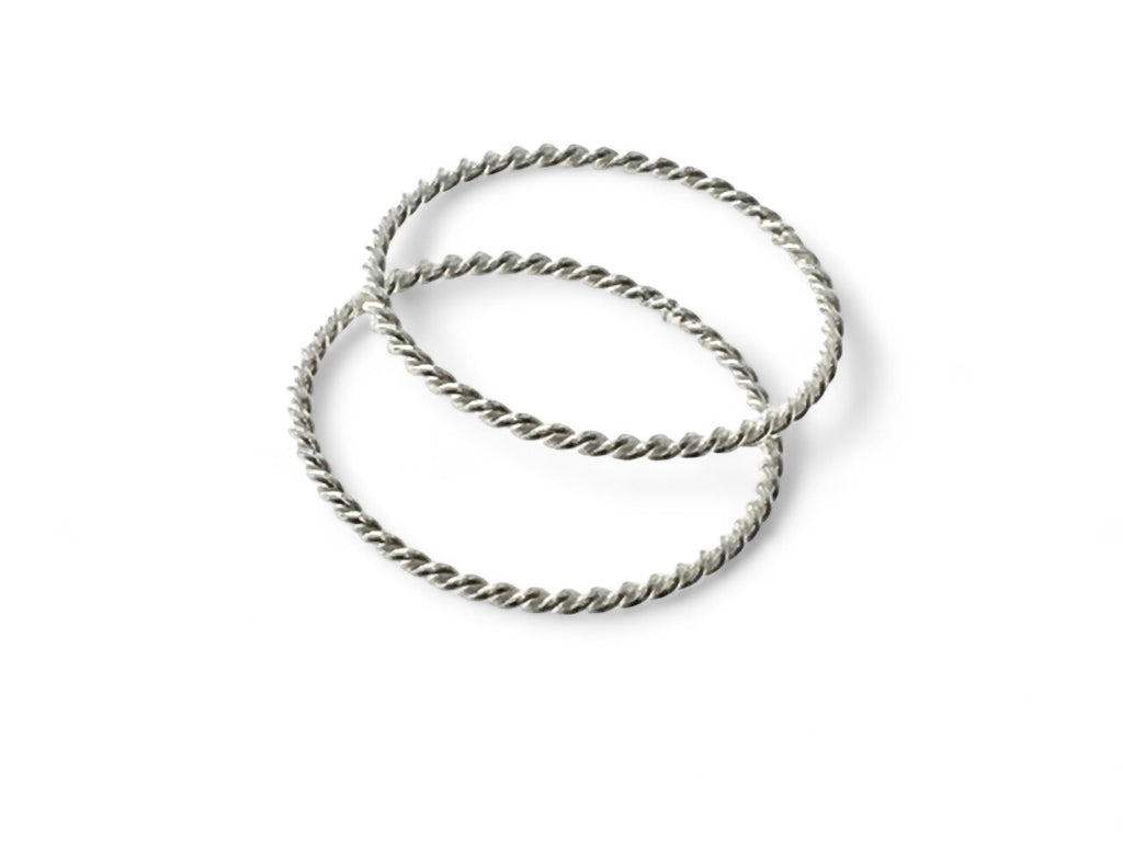 Band Twirl Sterling Silver Band