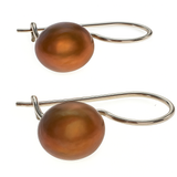 Pearl Gold .925 Sterling Silver Drop Earring
