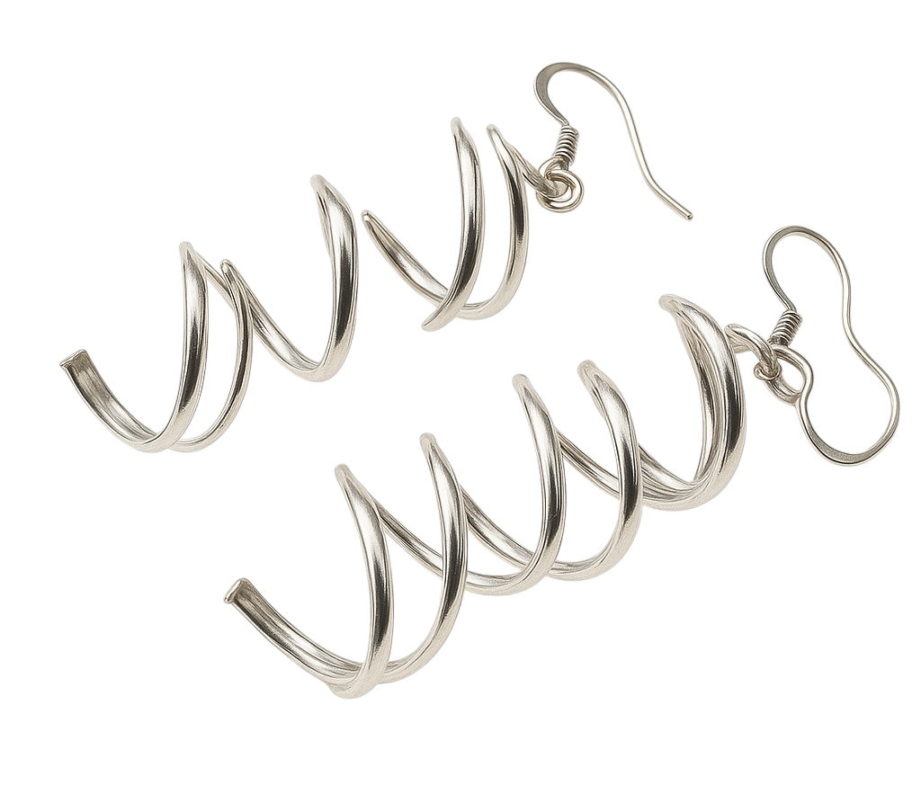 Swirl Silver Dangle Sterling Silver Earring