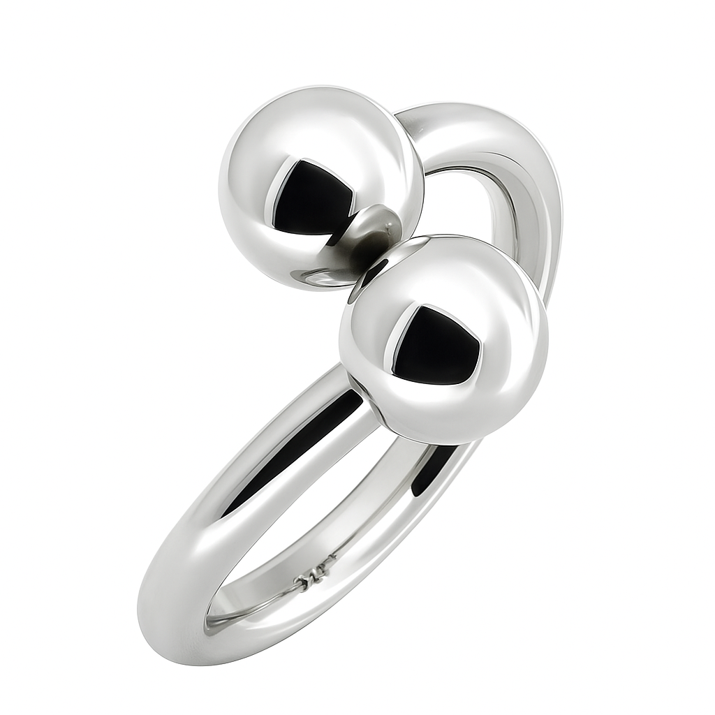 Ball Wrap Sterling Silver Ring