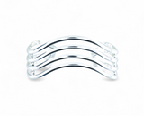 Plain Spring Sterling Silver Cuff