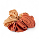 Scrunchie Satin Two Tone Peach