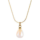18K Gold Plated Stainless Steel "Pearl" Necklace