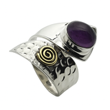 Amethyst Sterling Silver Wrap Ring