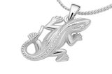 Gecko  Sterling Silver Charm/Pendant