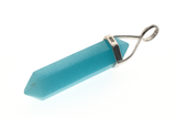 Crystal Blue Aragonite Double Terminated .925 Sterling Silver Pendant