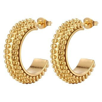 18K Gold Plated Stainless Steel Earrings