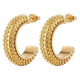 18K Gold Plated Stainless Steel Earrings