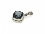 Blue Cubic Zirconia Sterling Silver Pendant