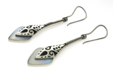 Mother of Pearl Sterling Silver Spear Earring