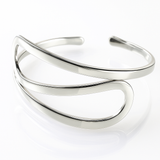 Swirl .925 Sterling Silver Front Cuff